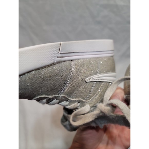 Fila Vulc 13 Silver Glitter Blast Hi-Top Sneakers Size 11 - Picture 9 of 9